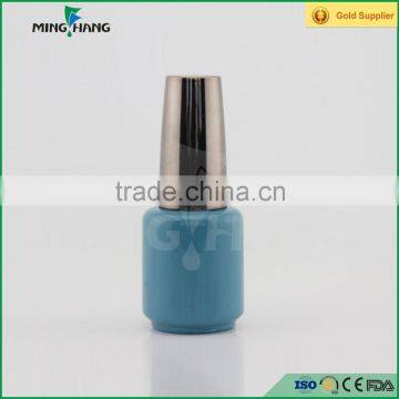5ml Empty UV gel nail polish glass bottles with cap and brush custom design in China