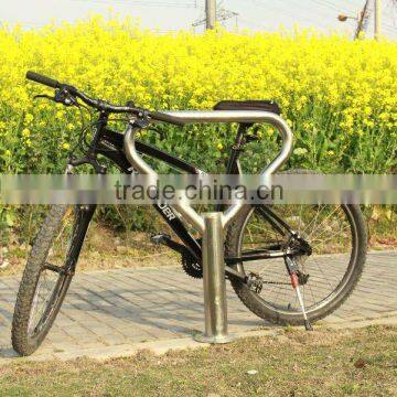 SS304 Stainless Steel Triangle Bike Rack Bollard