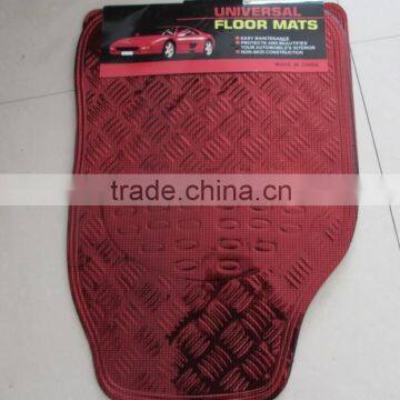 Hot sales car mat pvc+aluminum car mat