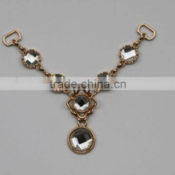 golden welded link ornamental women decorative design metal link chain