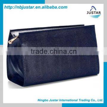 Ningbo Best Seller High Quality Stylish Exquisite PU Cosmetic Bag With Metal Zipper