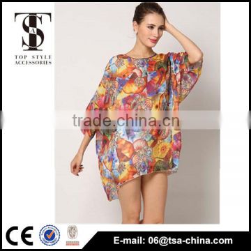 2016 New Floral Design women beachwear dresses