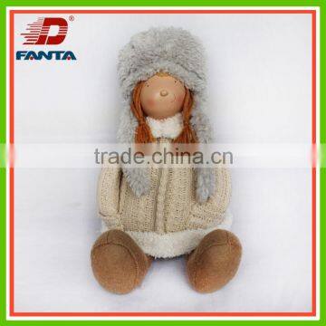 Nice cutie sitting/ standing clothware girls for Christmas decoration