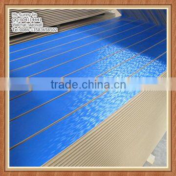 14mm,15mm,16mm,18mm mdf melamine slot board used slatwall panels