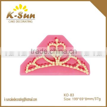 Silicone mold for fondant cake decorating diamond crown