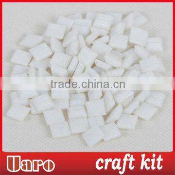 Craft DIY Vitreous Mini plain white mosaic tile