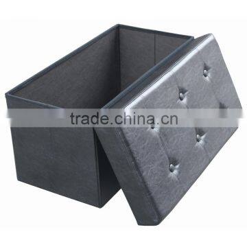 Puff Furniture Storage Ottoman With Tray photo-3