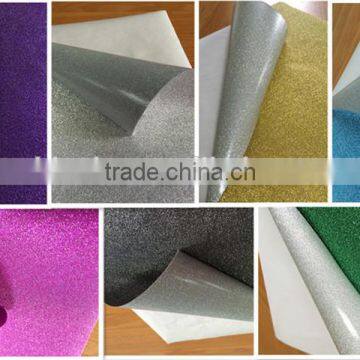 Removable glitter self adhesive reflective film for window decoration