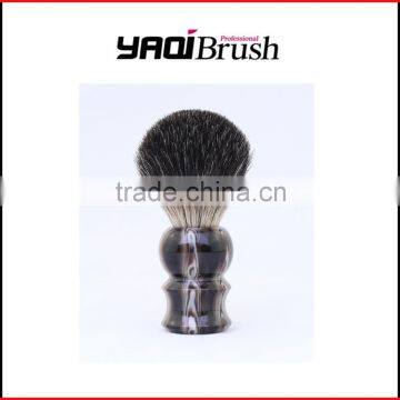 Resin black badger shaving brushes for kit