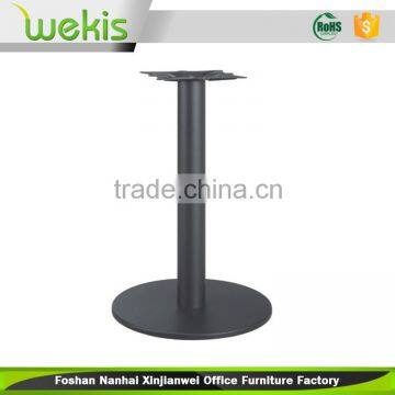 Iron metal round base black color dining table base for restaurants, cafes, dessert shop