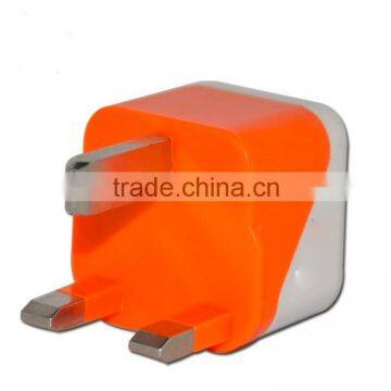 Hot sale BS/Ul/VDE plug 5v-1a Dice wall chager