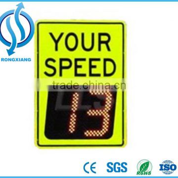 Aluminum Board Radar Speed Limit Led Traffic Sign