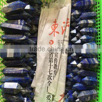 Natural Lapis Lazuli Double Points Crystal Pillars