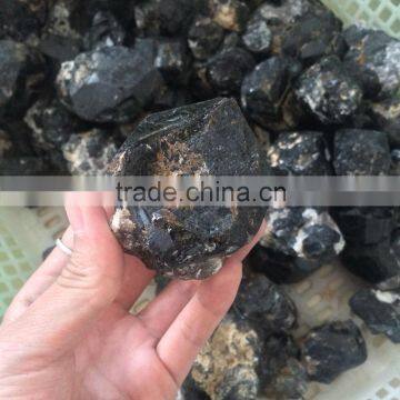 Natural Black Crystal Stone Morion Mineral Raw Rough Stones