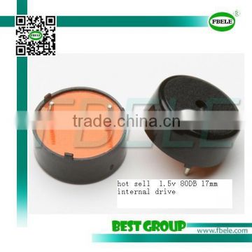 hot sell 1.5v 80DB 17mm internal driveFBPT1720