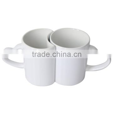 Heart Handle Couple Mugs