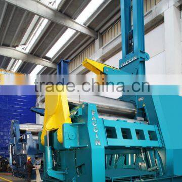 Faccin plate rolls, profile bending machines, dished heads line