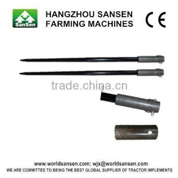45" spare parts of hay equipment Hay Spears/bale spears Spears fors skid steer tractor attachments with sleeve or tapered nut