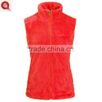 2016 latest design high quality wholesale coral fleece vest for ladies suzhou China alibaba