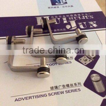 HJ-185 Hot Sale Stainless Steel Glass Clamp Accessories/Make in China Cheap Stainless Steel Glass Clamp Accessories photo-5