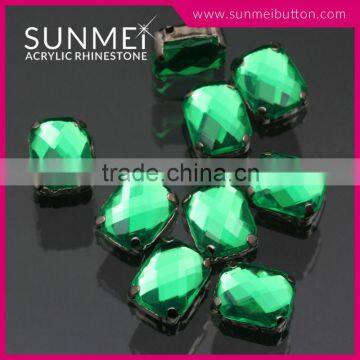 Bulk Octagon Shaped Clawed Acrylic Rhinestones for Frame