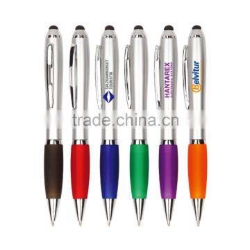 metal body ballpoint pens hot screen touch stylus pens with super fine tip sensitive touch