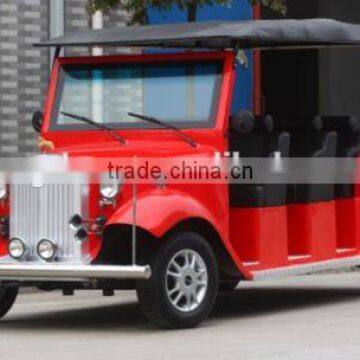 48V/72V 8 persons classic adults electric car motor, low price sightseeing car for amusement park for sale