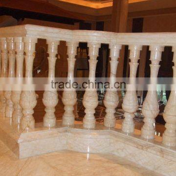 china nature stone white marble balusters handrail