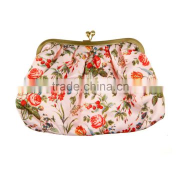 Fashion vintage cosmetic make-up Frame clutch bag