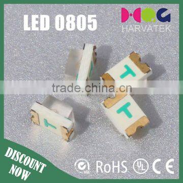Good quality 2.0x1.25x1.1mm sanan chip 0805 yellow flashing smd led