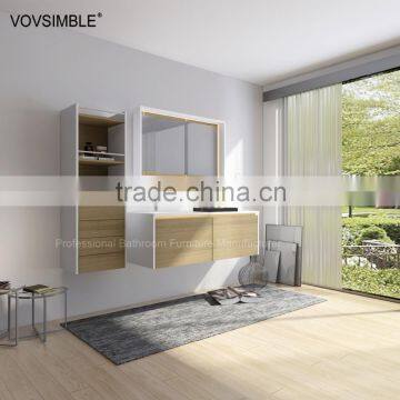 Wall Mounted Cabinet Double Sink Modern European Design Bathroom Cabinets photo-6