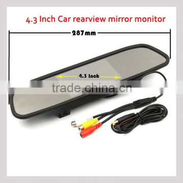 Park 4.3 inch tft lcd screen + rearview mirror +car dvr