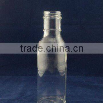 empty glass jar, glass bottle for mayonnaise, jam