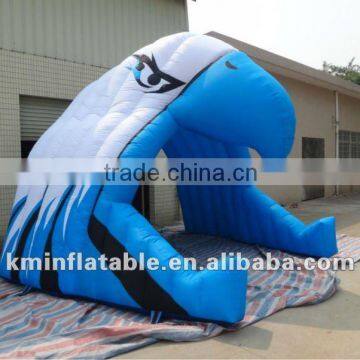 eagle head inflatable sports football tunnel