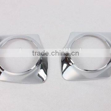 Front Fog Light Lamp Cover Trim 2 Pcs ABS Chrome For Triton L200 2015 Accessories photo-2