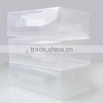 transparent clear plastic folding storage pp packaging box