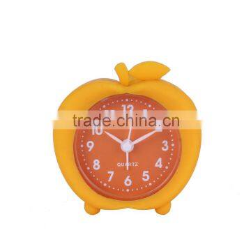 2016 new design apple shape silicon clock