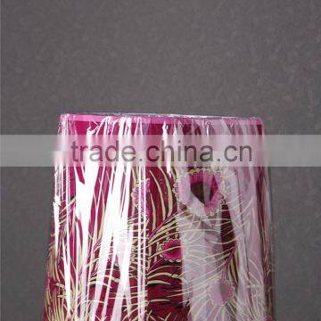 wholesale and hot sell in  upscale purple and pink colorful fabric Hawaii style lampshade high quality best price