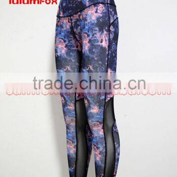 280-1 OEM 87%NYLON 13%SPANDEX Sublimated Mesh Stitching Women GYM Custom Wholesale Leggings