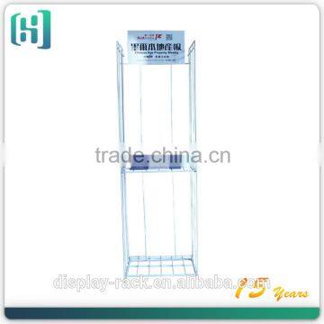 floor standing new style outdoor metal newspaper book display stand HSX-S0173