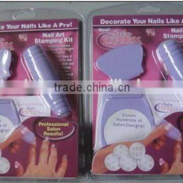 professional nail art stencil stamping kit