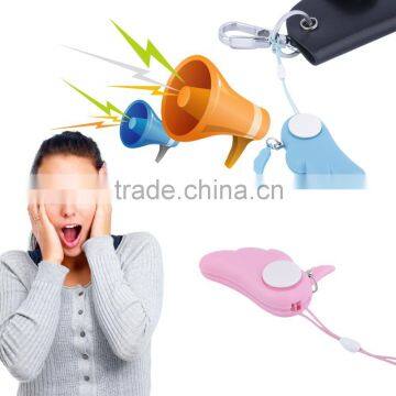 New Arrival Personal Anti Rape Anti Attack Safety Security Panic Loud hand operated Alarm Emergency Siren