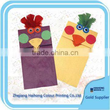 So cute coloring paper bag OEM printing service with high quality and best designs