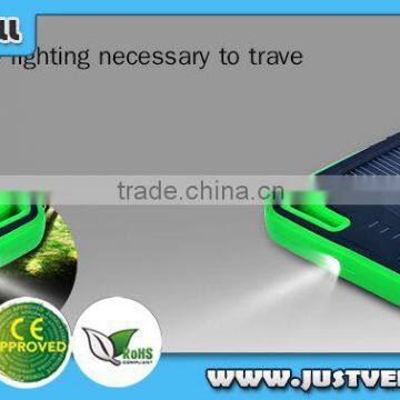 waterproof Mobile solar power bank ,wholesale 8000mah mobile battery charger power bank