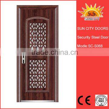 SC-S068 Gold supplier China latest design steel door,anti-theft steel door