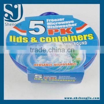 Trade Assurance 5pcs plastic crisper,food preservation box