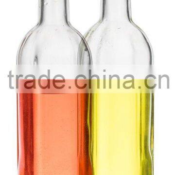 SINOGLASS trade assurance two in one glass oil and vinegar dispenser oil vinegar 2 in 1