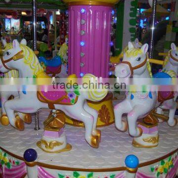 Swing Rotating Rides Mini Carousel Horses Amusement Park Carousel photo-3