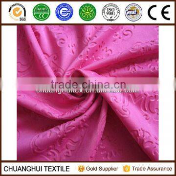 NEW ARRIVAL 100% polyester three dimensional embossed polyester fabric