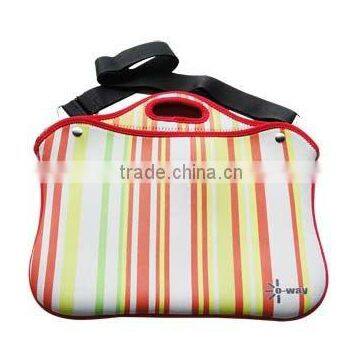 wholasale fashional laptop bag with front pocket & shoulder strap